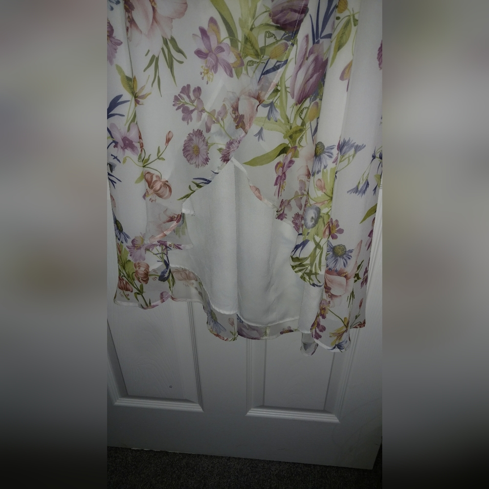 New York and Company High Low Wrap Dress - Picture 6 of 12